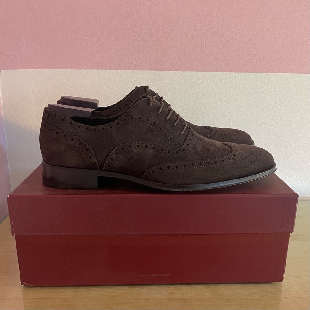 To Boot New York Suede Wingtip Oxfords